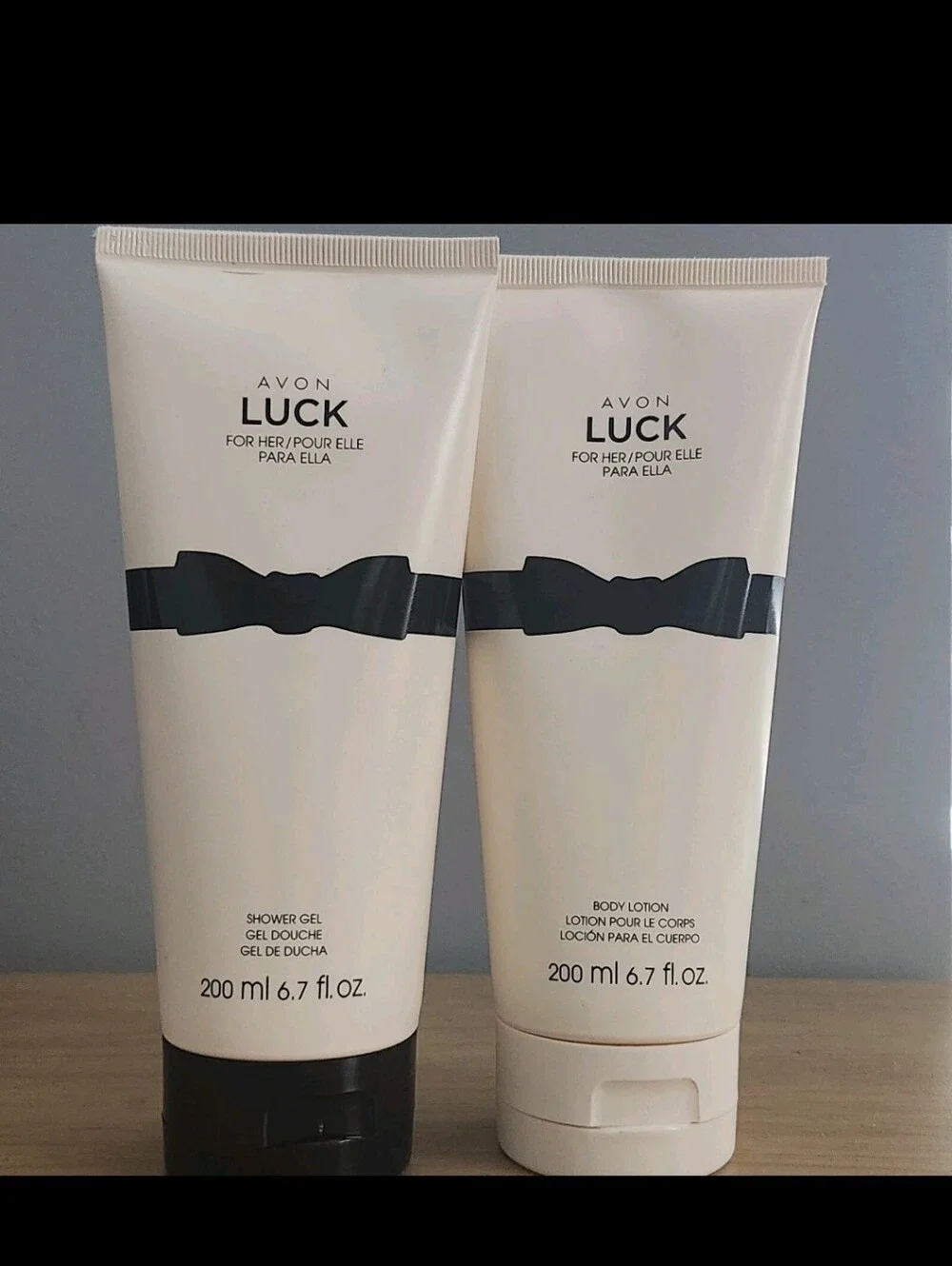 Bundle New Avon Luck For Her Body Lotion And Shower Gel 6.7 fl oz